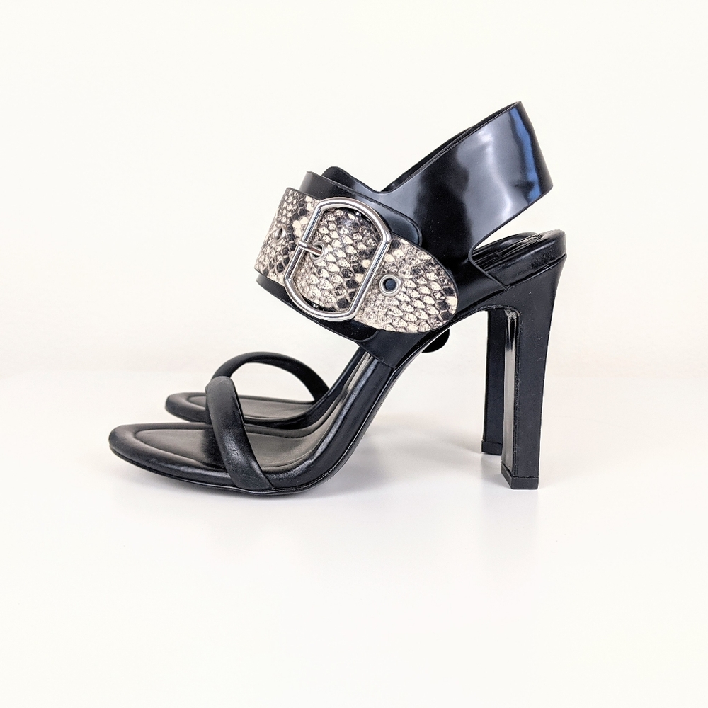 Bcbgmaxazria Nell Embossed Python Sandal - image 4